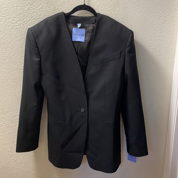 NWT MUGLER x H&M Oversized Wool Blazer - Picture 7 of 12
